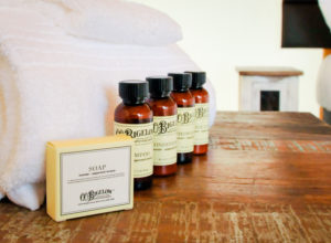 luxury bath products at Royal Gorge Cabins Glamping Tents