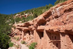 Wide view of Cliff Dwellings