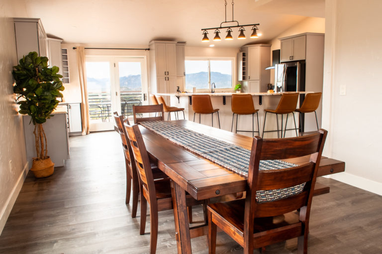 Pinon House dining room table