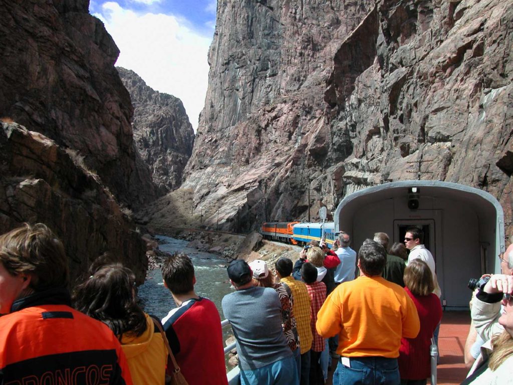 open car on Royal Gorge Route Train ride