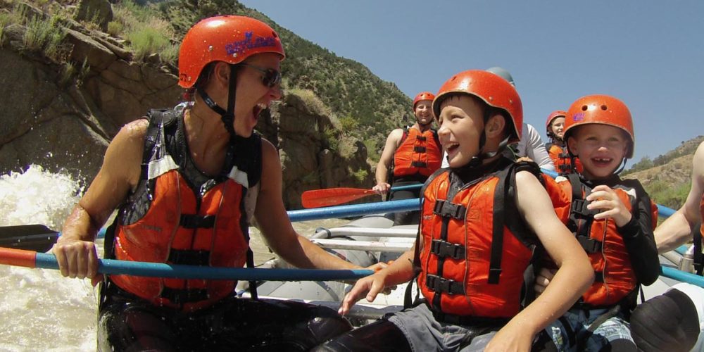 white water rafting with Echo Canyon River Expeditions